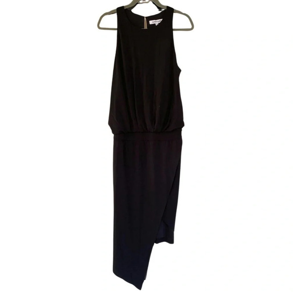 Elizabeth and James, Rowan Blouson Asymmetrical Sleeveless Dress, Black - Picture 2 of 10